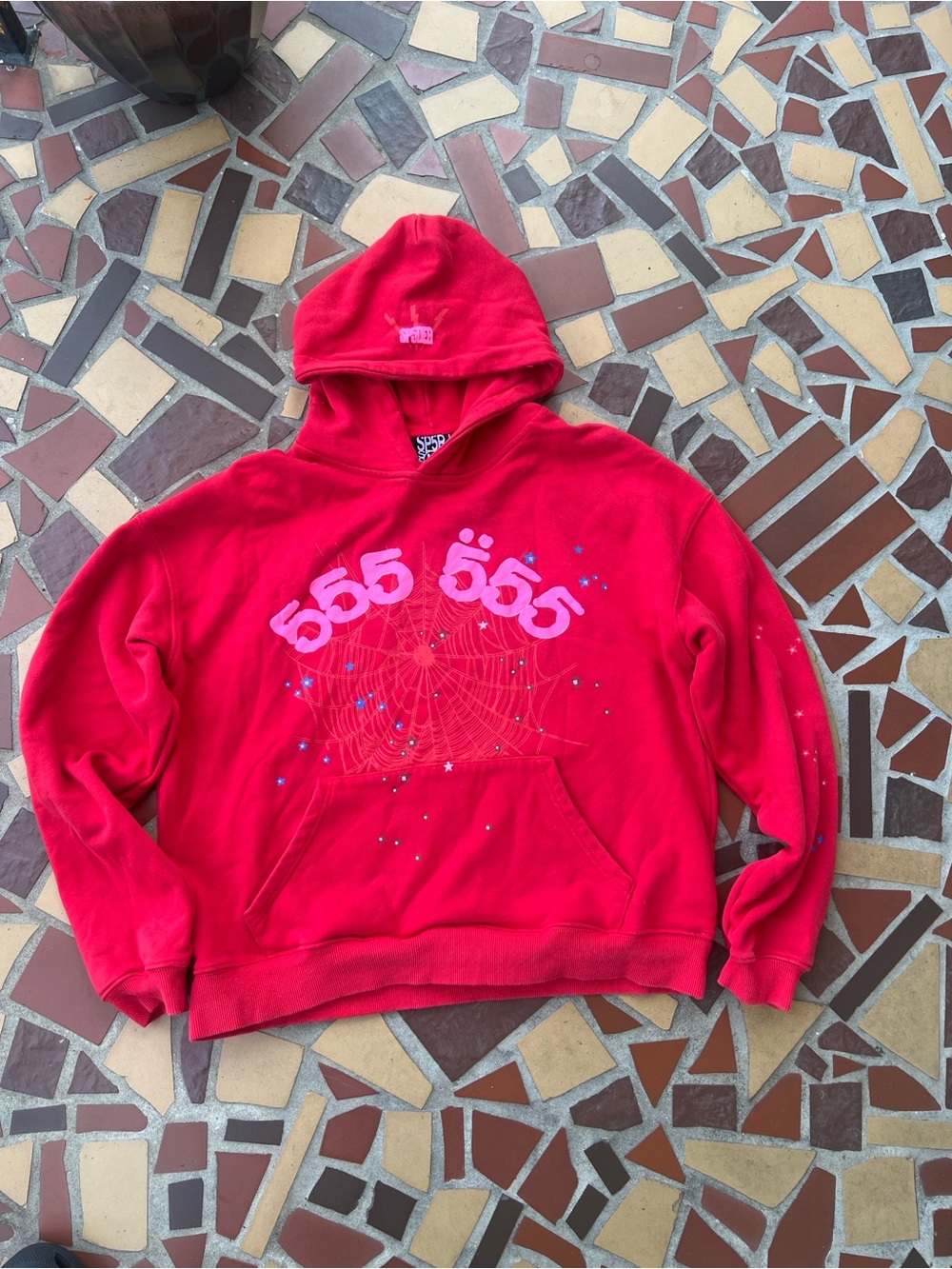 Spider Worldwide Angel Numbers Red Hoodie